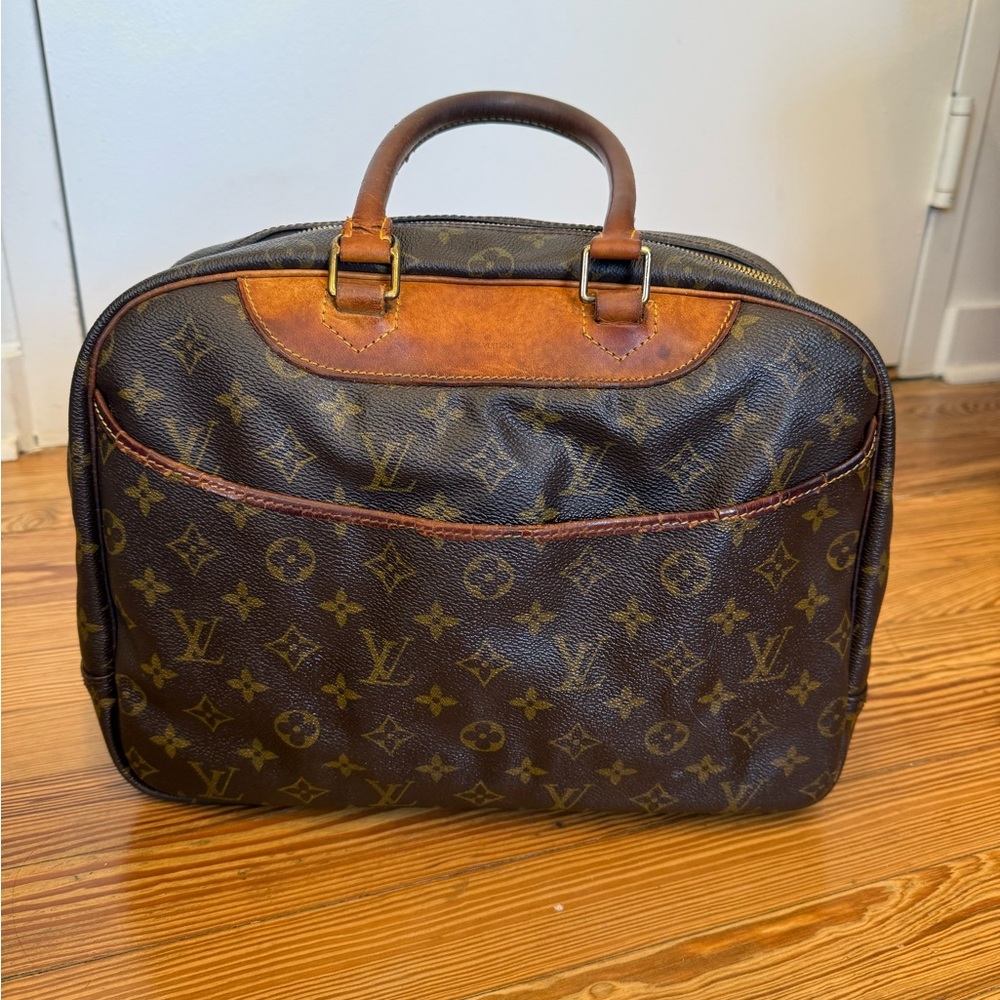 Louis Vuitton 1997 Deauville Bag in Brown Monogram Canvas Vintage Good Condtion - Picture 2 of 9